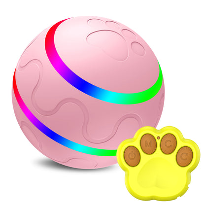 Pelota inteligente para gatos, juguete giratorio automático, con conexión USB.