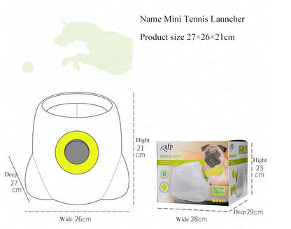 Lanzador de pelotas interactivo automático para mascotas