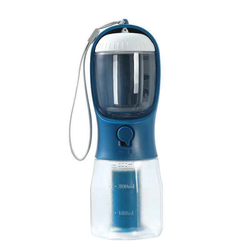 Vaso para perros con bolsa para agua, comida y basura.