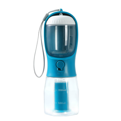Vaso para perros con bolsa para agua, comida y basura.