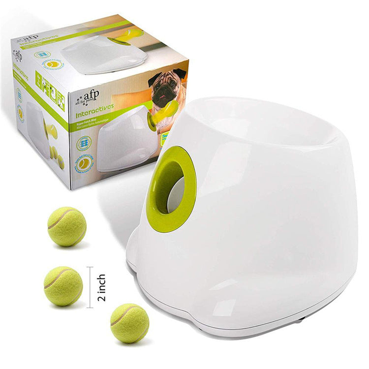 Lanzador de pelotas interactivo automático para mascotas