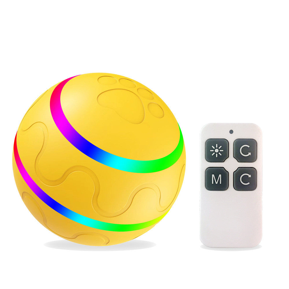 Pelota inteligente para gatos, juguete giratorio automático, con conexión USB.