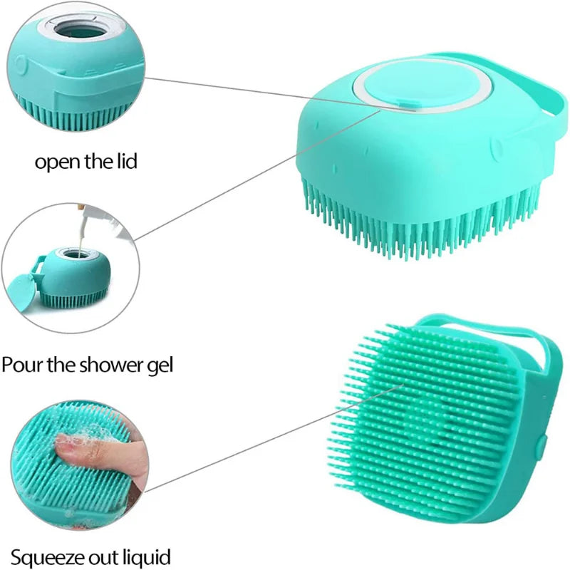 Cepillo para bañar a tus mascotas